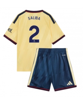 Billige Fotballdrakt Arsenal William Saliba #2 Replika Tredjedraktsett Barn 2026-27 Kortermet (med bukser)